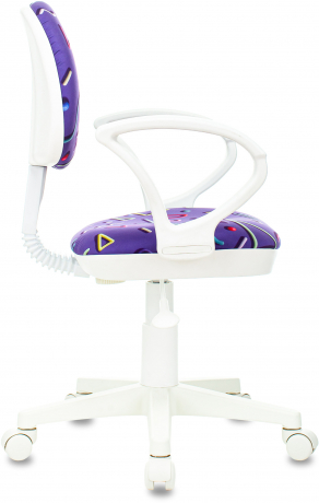 Детское компьютерное кресло Бюрократ KD-3/WH/ARM фиолетовый Sticks 08