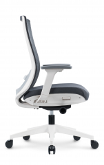 Офисное кресло Norden Ruby LB серый/белый пластик