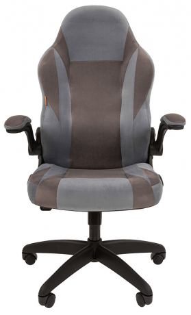 Игровое кресло Chairman Game 55 голубой/серый