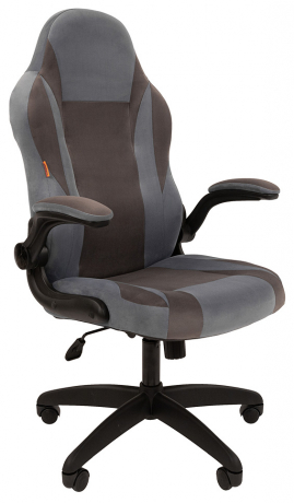 Игровое кресло Chairman Game 55 голубой/серый