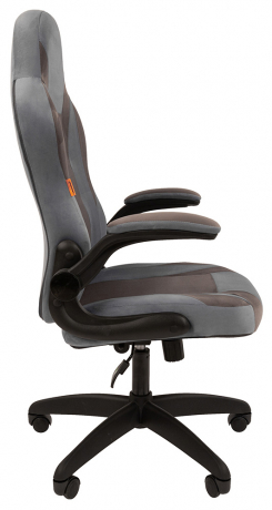 Игровое кресло Chairman Game 55 голубой/серый