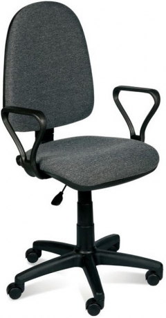 Кресло офисное компьютерное Престиж Самба ткань светло-серая