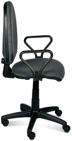 Кресло офисное компьютерное Престиж Самба ткань светло-серая