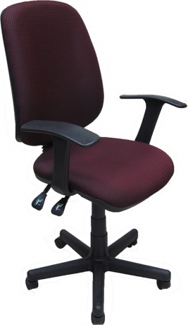 Компьютерное кресло Флеш Синхро Т ткань бордовая
