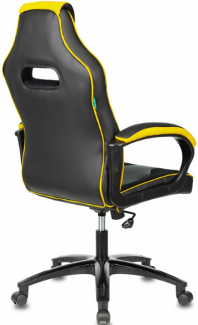 Кресло компьютерное игровое Zombie VIKING 2 AERO черный/желтый текстиль/экокожа