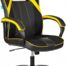 Кресло компьютерное игровое Zombie VIKING 2 AERO черный/желтый текстиль/экокожа