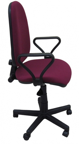 Кресло офисное компьютерное Престиж Самба ткань бордовая