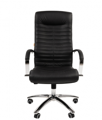 Офисное кресло руководителя Chairman 480 кожа черный
