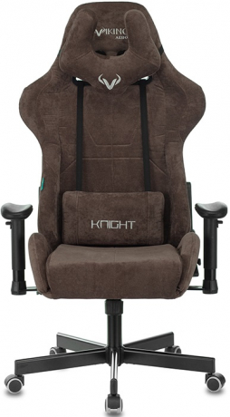 Кресло компьютерное игровое Zombie VIKING KNIGHT темно-коричневый ткань
