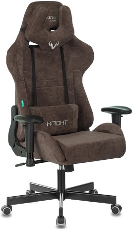 Кресло компьютерное игровое Zombie VIKING KNIGHT темно-коричневый ткань