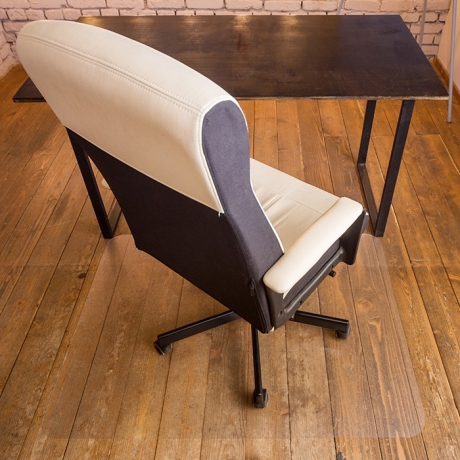 Коврик под кресло 900*900 мм, прозрачный, шагрень, поликарбонат 1,8 мм.