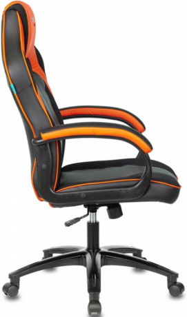 Кресло компьютерное игровое Zombie VIKING 2 AERO черный/оранжевый текстиль/экокожа