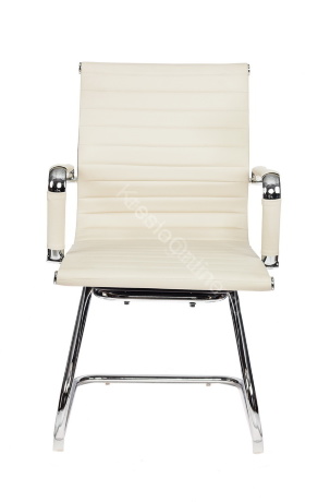 Офисное конференц-кресло Бюрократ CH-883-LOW-V слоновая кость экокожа