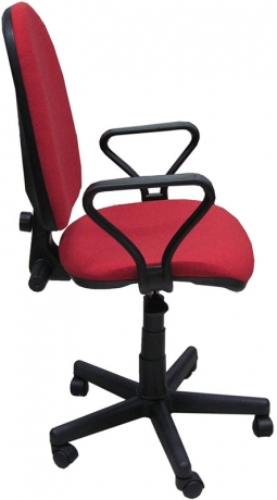 Кресло офисное компьютерное Престиж Самба ткань красная