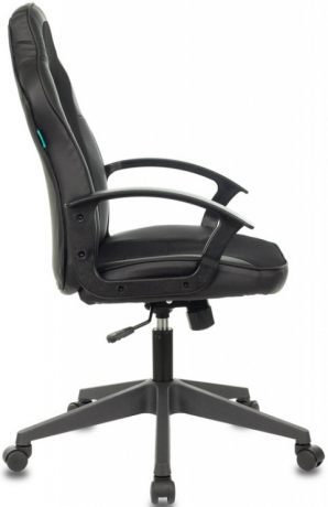 Кресло компьютерное игровое Zombie VIKING-11 черный текстиль/экокожа