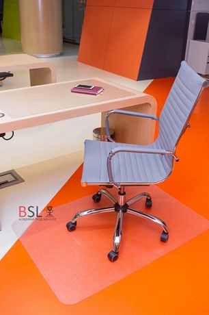 Коврик под кресло 1000*1200 мм, прозрачный, шагрень, поликарбонат 1,8 мм.