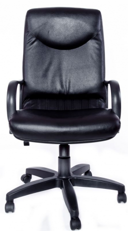 Кресло офисное Свинг Стандарт кожа черная
