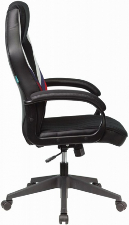 Кресло компьютерное игровое Zombie VIKING 3 AERO белый/синий/красный сиденье черный текстиль/экокожа