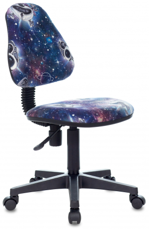 Детское компьютерное кресло Бюрократ KD-4 синий космопузики