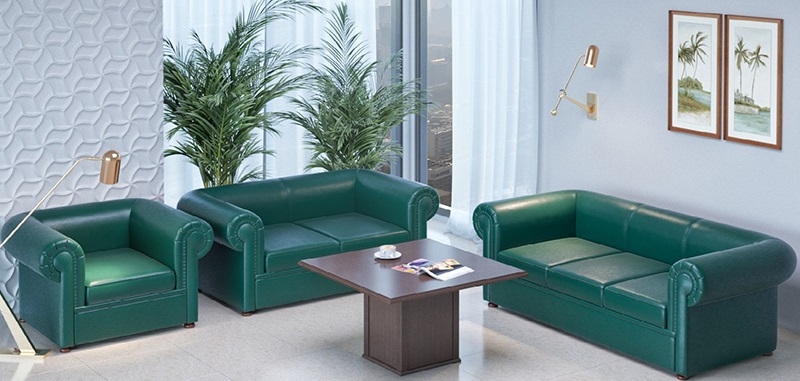 Диван офисный трехместный Честер Лайт