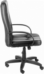 Компьютерное кресло Менеджер Ультра кожзам черный