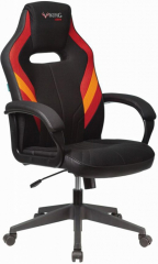 Кресло компьютерное игровое Zombie VIKING 3 AERO черный/красный текстиль/экокожа