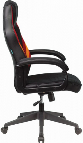 Кресло компьютерное игровое Zombie VIKING 3 AERO черный/красный текстиль/экокожа