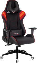 Кресло компьютерное игровое Zombie VIKING 4 AERO черный/красный текстиль/экокожа