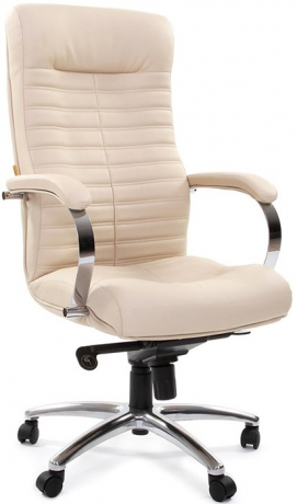 Офисное кресло руководителя Chairman 480 экокожа бежевый