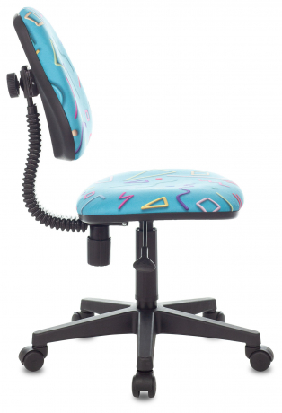 Детское компьютерное кресло Бюрократ KD-4 голубой Sticks 06