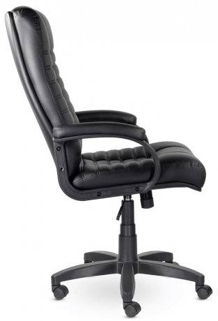 Кресло руководителя UTFC Атлант В пластик-люкс 727 экокожа черная