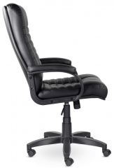 Кресло руководителя UTFC Атлант В пластик-люкс 727 экокожа черная