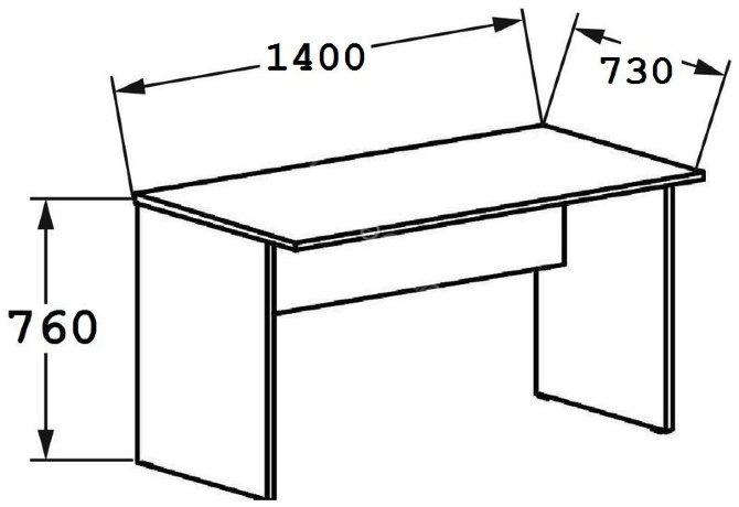 Стол рабочий письменный Арго А-003(140*73*76)