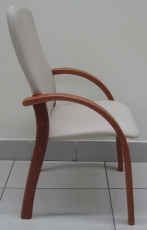 Стул офисный Джуно Люкс экокожа бежевая