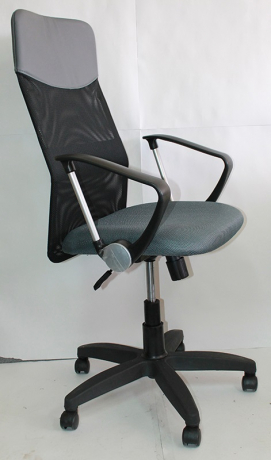 Компьютерное кресло Direct ткань-сетка серая/черная