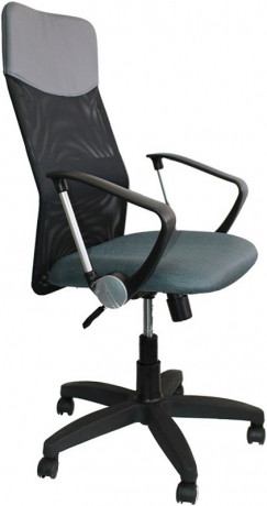 Компьютерное кресло Direct ткань-сетка серая/черная