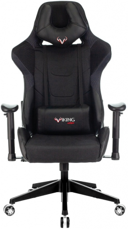 Кресло компьютерное игровое Zombie VIKING 4 AERO Edition черный текстиль/экокожа