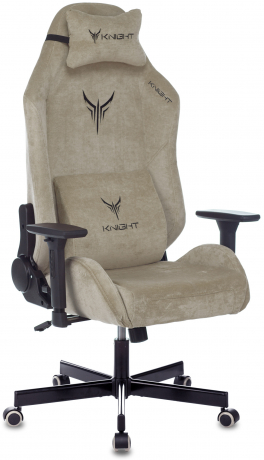 Кресло игровое Knight N1 Fabric бежевый Light-21