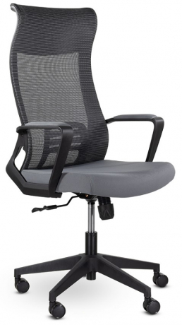 Компьютерное кресло UTFC Рекорд М-878 черный пластик серый