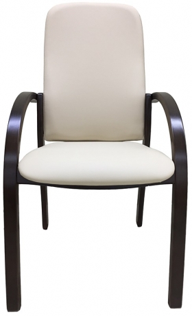 Стул офисный Джуно Люкс экокожа слоновая кость