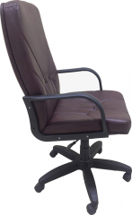 Кресло офисное Менеджер Стандарт экокожа бордовая