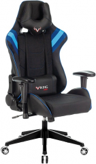 Кресло компьютерное игровое Zombie VIKING 4 AERO черный/синий текстиль/экокожа