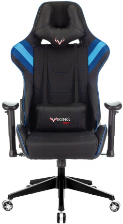 Кресло компьютерное игровое Zombie VIKING 4 AERO черный/синий текстиль/экокожа