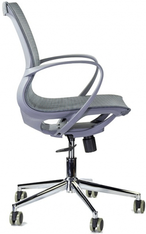 Компьютерное кресло Йота М-805 GRAY CH голубой сетка