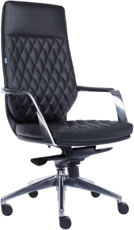 Кресло руководителя Everprof Roma экокожа черная
