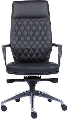 Кресло руководителя Everprof Roma экокожа черная