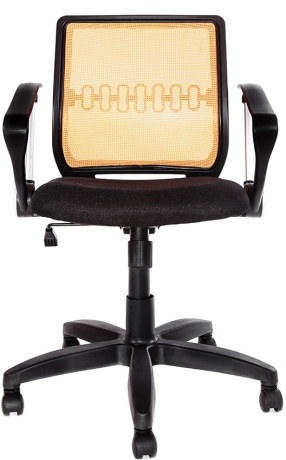 Компьютерное кресло Бит Арфа ткань черно-оранжевая