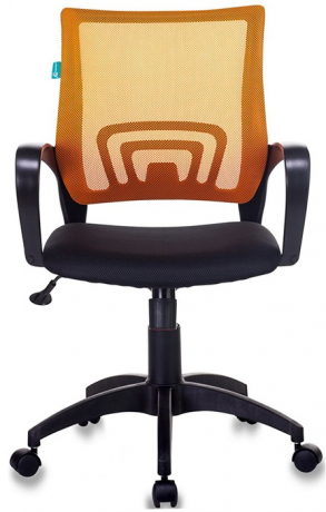 Компьютерное кресло Бюрократ CH-695N оранжевый черный сетка/ткань