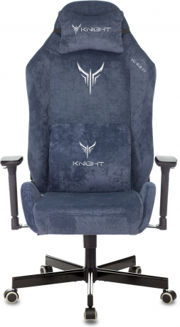 Кресло игровое Knight N1 Fabric синий Light-27