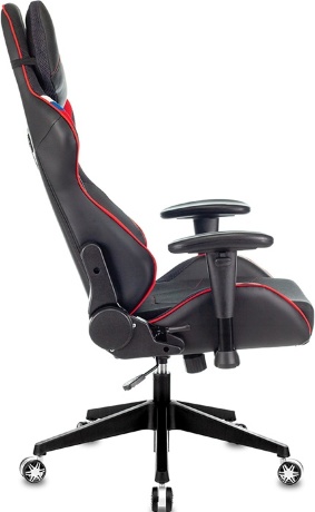 Кресло компьютерное игровое Zombie VIKING 4 AERO белый/синий/красный текстиль/экокожа